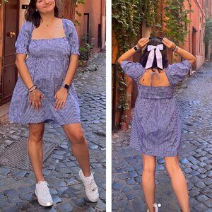 NEW Hill House Athena Nap Dress Navy Gingham Nantucket Limited Edition Rare